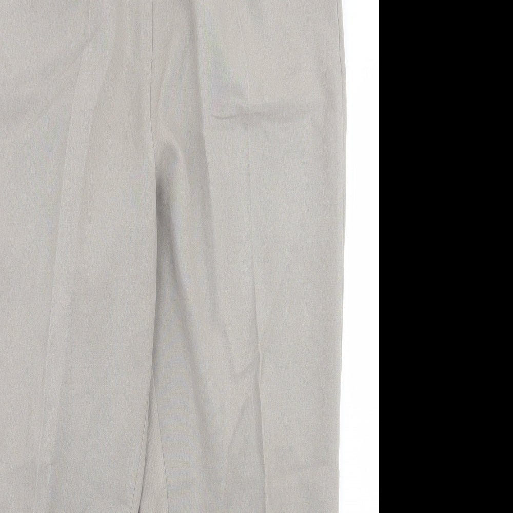 bonmarch Womens Grey Polyester Trousers Size 16 L26 in Regular - Elastic Waist