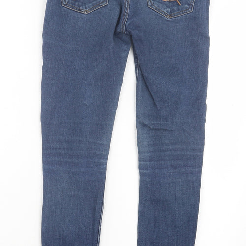 YES YES Womens Blue Cotton Skinny Jeans Size 10 L27 in Regular Zip - Super Skinny
