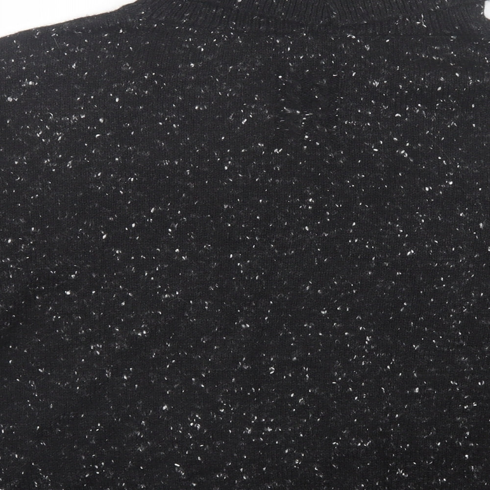 NEXT Womens Black Roll Neck Acrylic Pullover Jumper Size L
