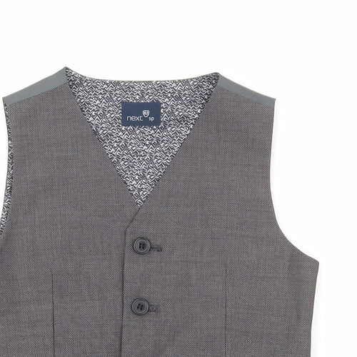 NEXT Boys Grey Gilet Blazer Size 3-4 Years Button - Suit