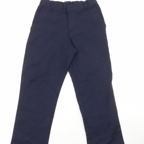 George Boys Blue Polyester Carpenter Trousers Size 5-6 Years Regular Hook & Loop