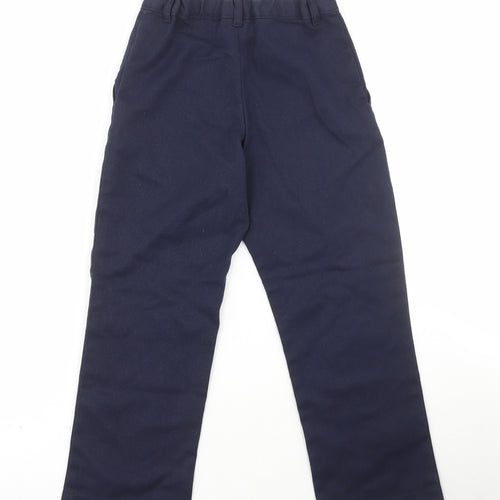 George Boys Blue Polyester Carpenter Trousers Size 5-6 Years Regular Hook & Loop