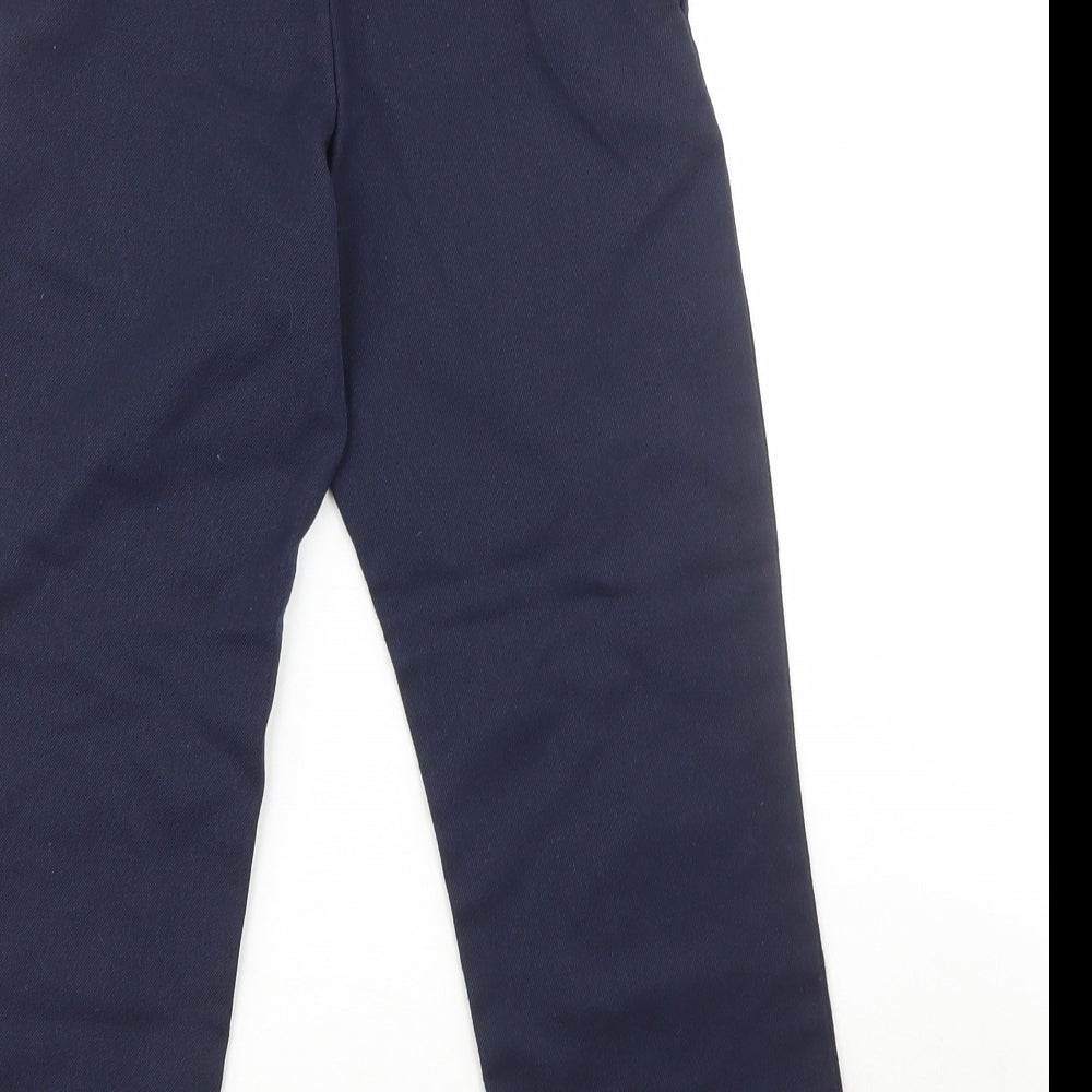 George Boys Blue Polyester Carpenter Trousers Size 5-6 Years Regular Hook & Loop