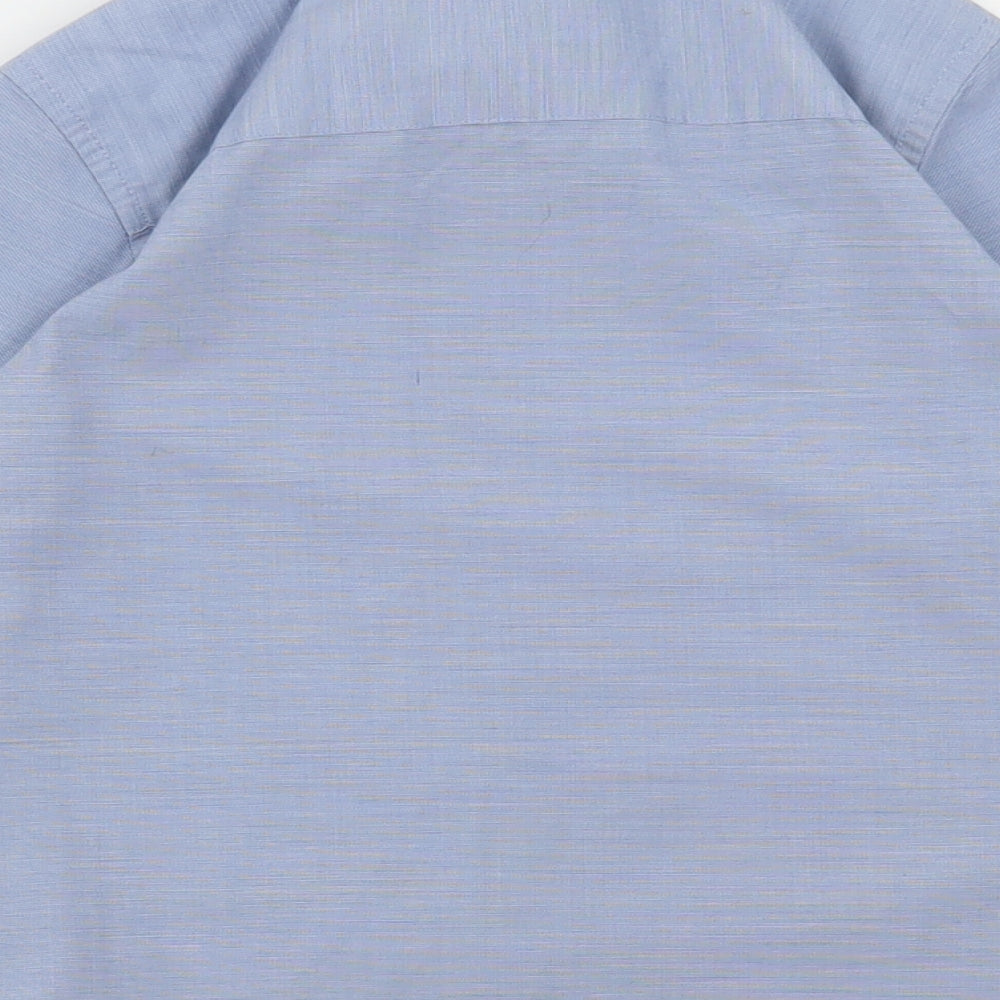 NEXT Boys Blue Polyester Basic Dress Shirt Size 6 Years Collared Button