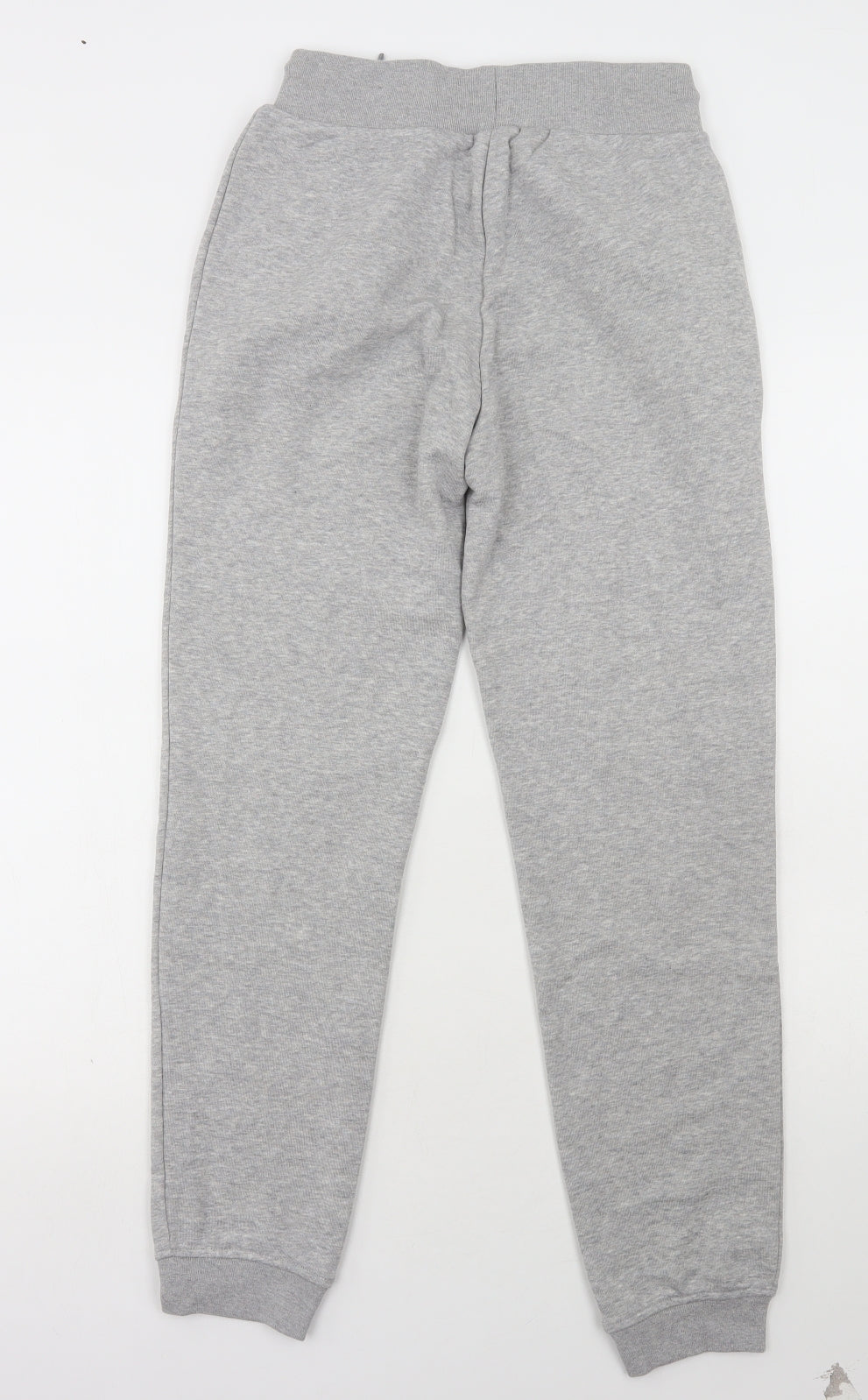 adidas Womens Grey Cotton Jogger Trousers Size 8 L30 in Regular Pullover