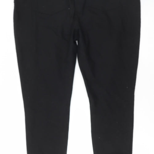 Matalan Womens Black Cotton Skinny Jeans Size 20 L29 in Regular Zip