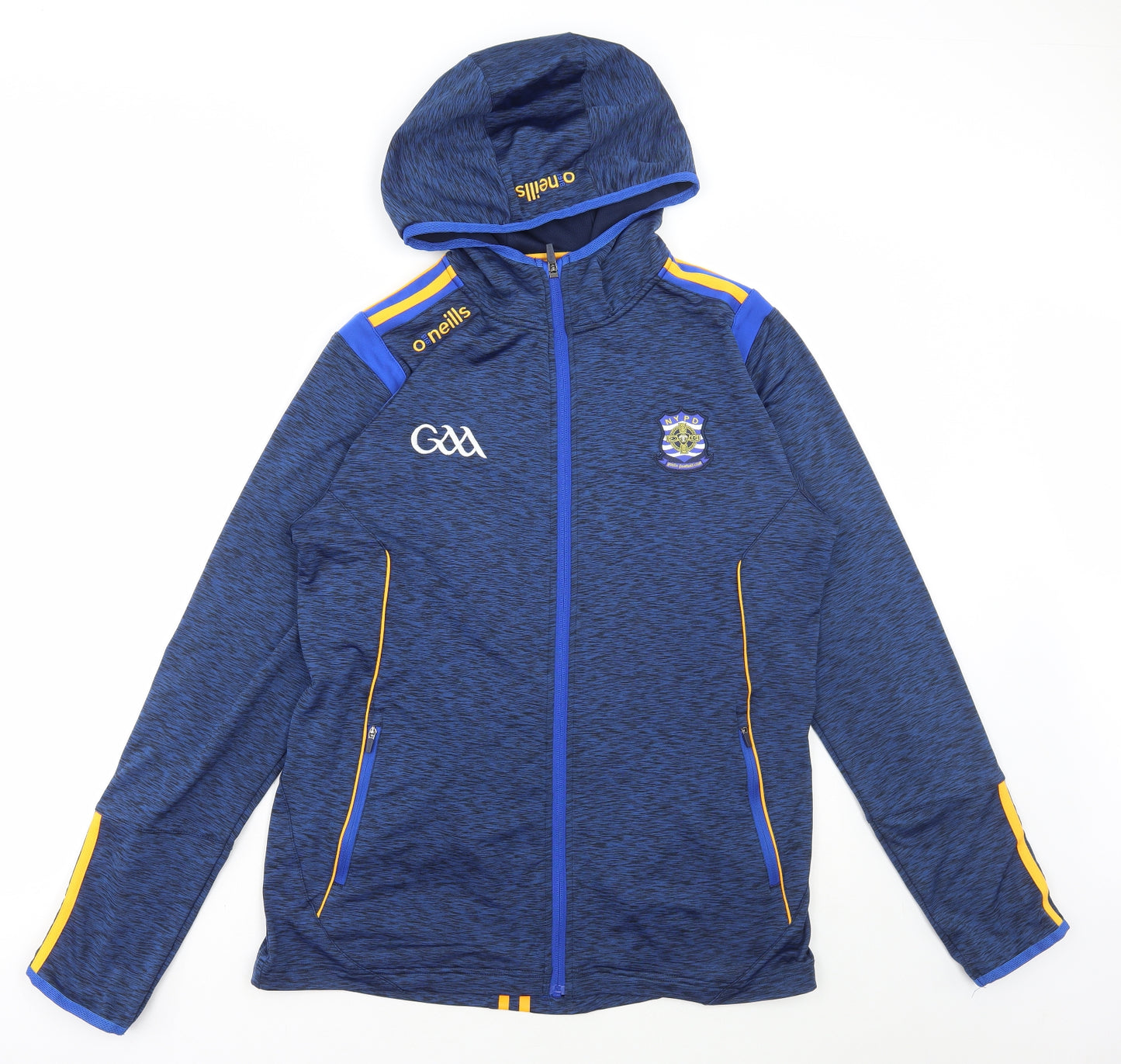 Oneills Mens Blue Polyester Full Zip Hoodie Size M - Gaelic football