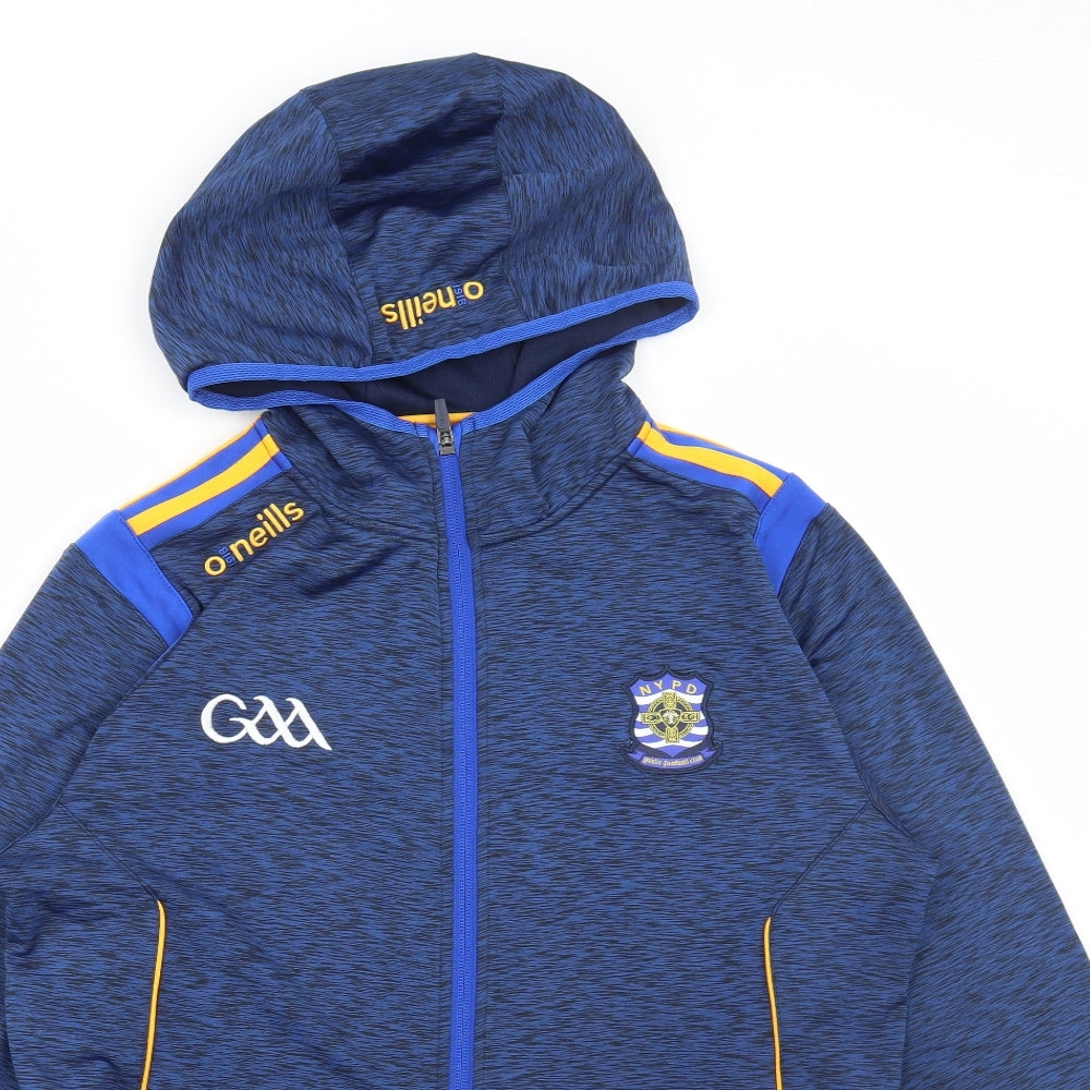 Oneills Mens Blue Polyester Full Zip Hoodie Size M - Gaelic football