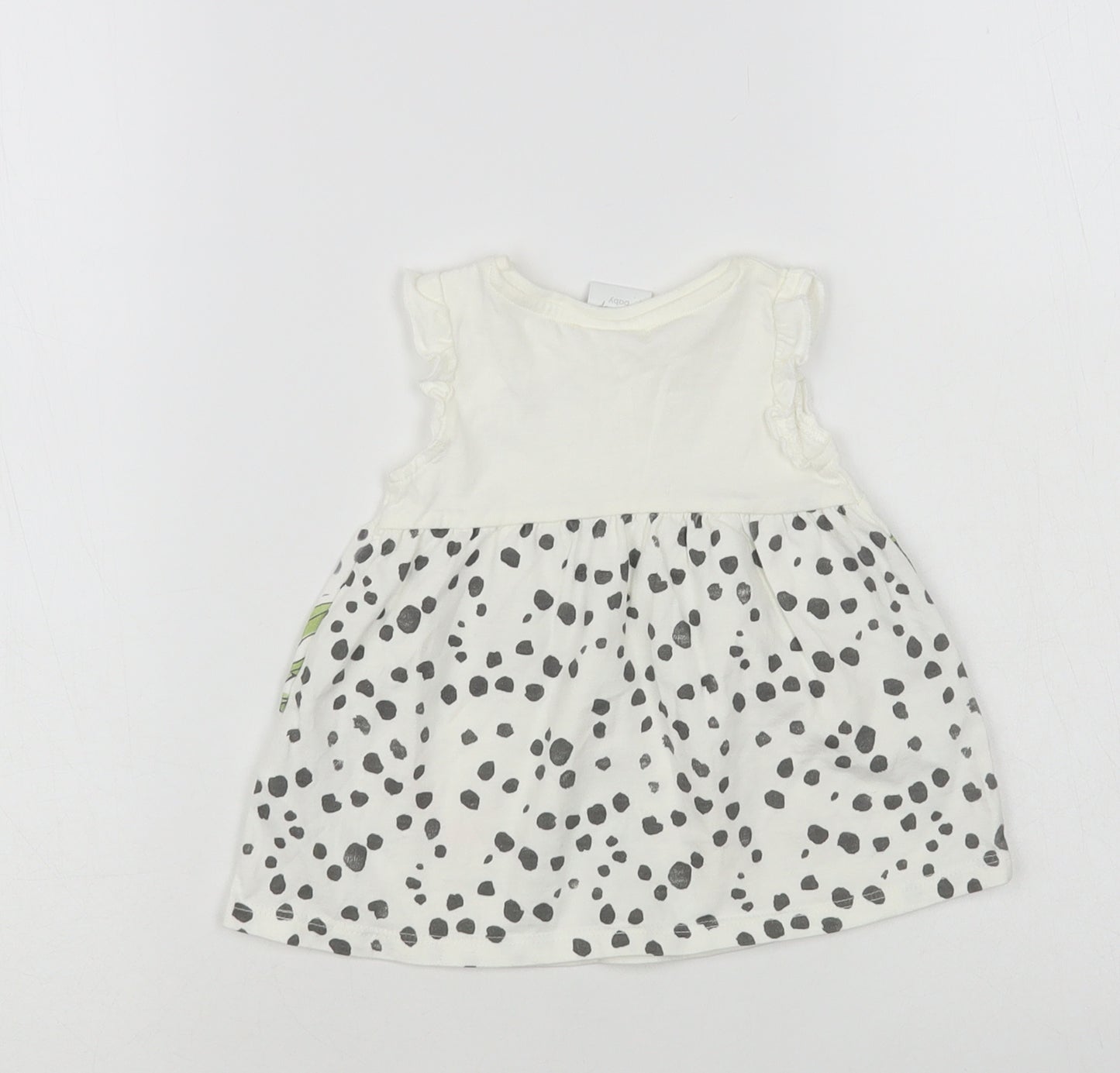 Disney Baby Baby White Animal Print Cotton Tunic Tank Size Newborn Crew Neck Pullover - The Lion King