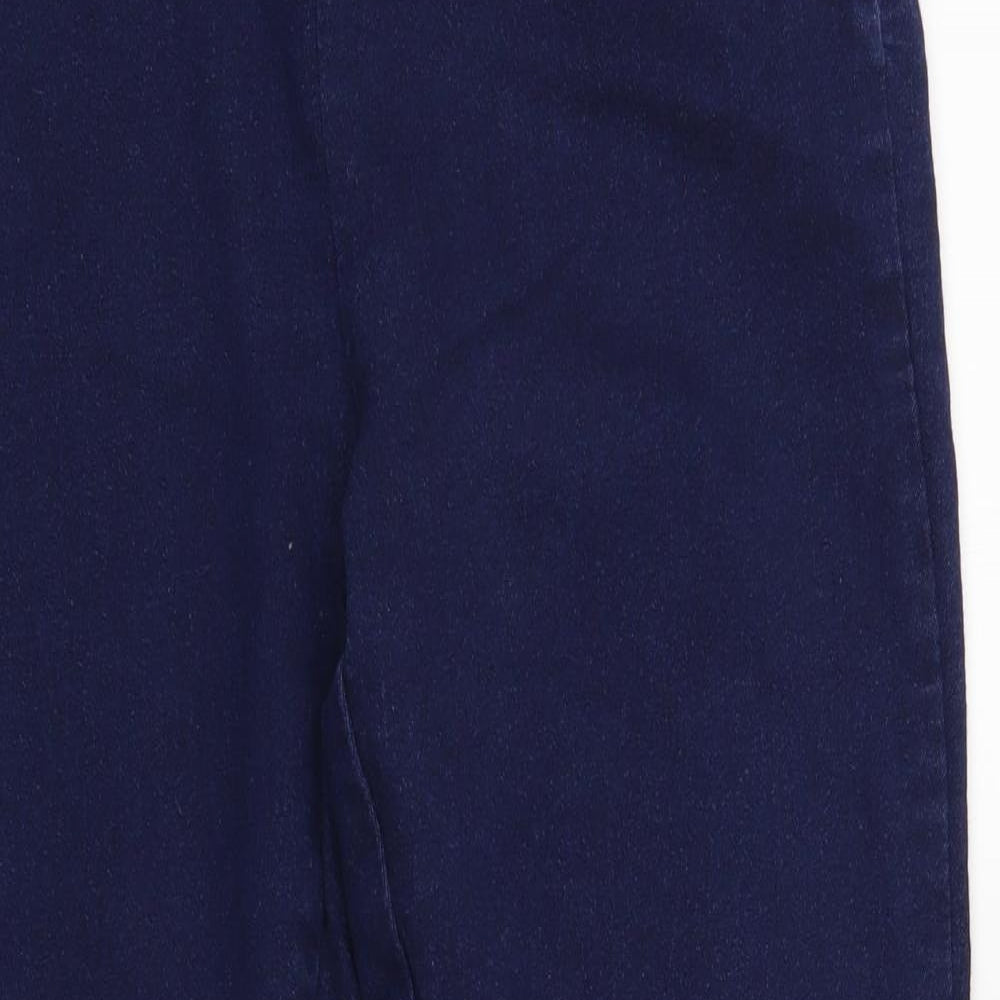 Savida Womens Blue Cotton Jegging Jeans Size 16 L27 in Regular Zip