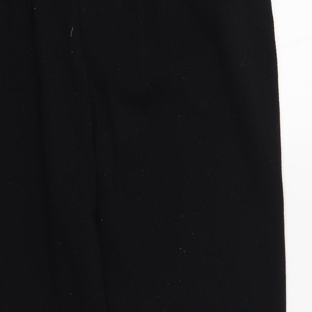 Papaya Womens Black Polyester Jogger Trousers Size 14 L26 in Regular