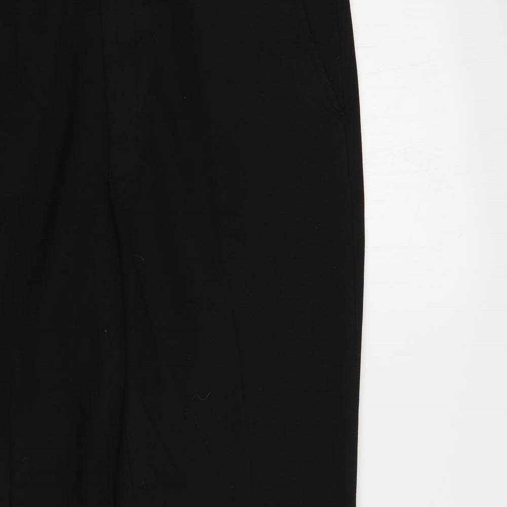 1880 Club Mens Black Polyester Trousers Size 36 in L31 in Regular Button