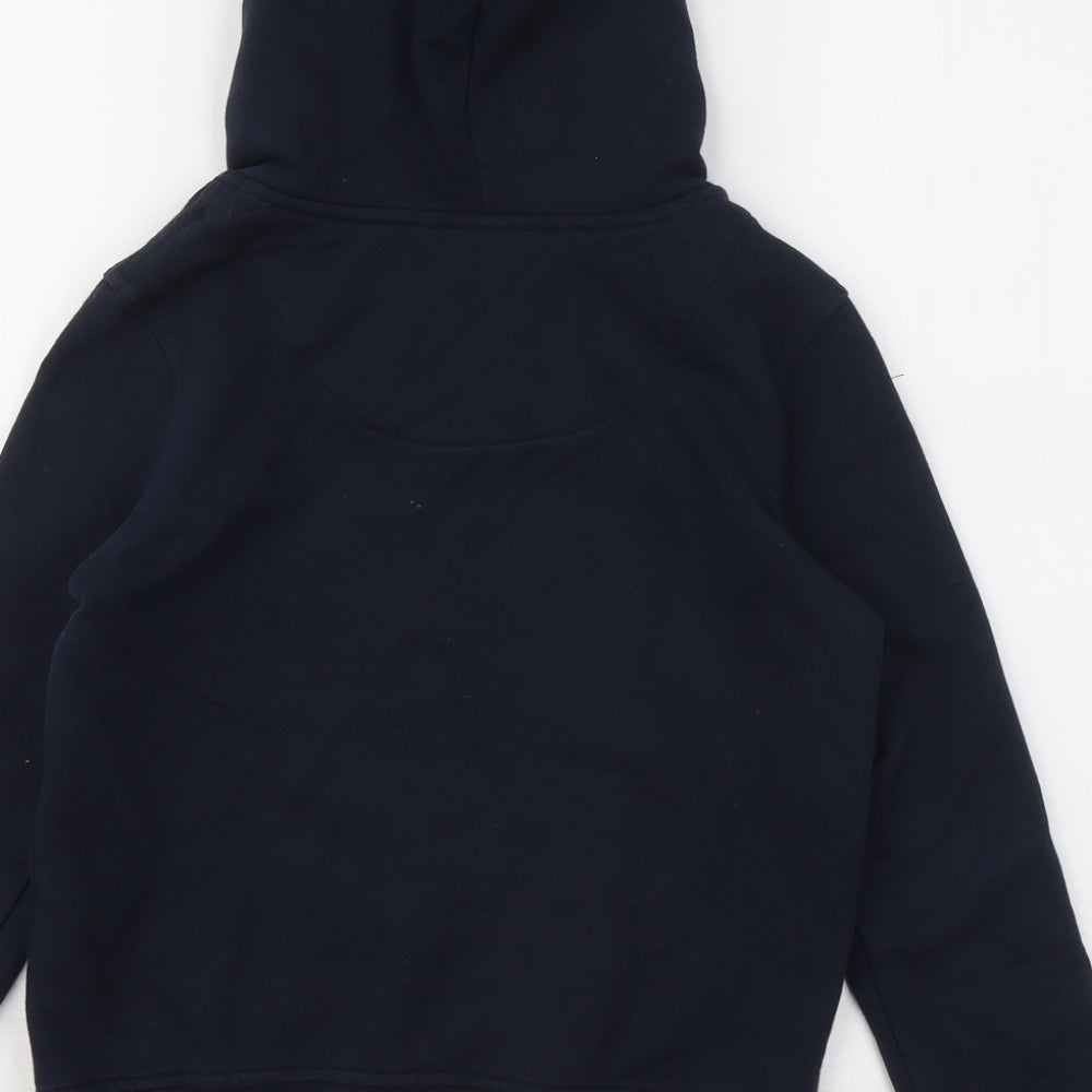 Canterbury Boys Blue Cotton Pullover Hoodie Size 8 Years