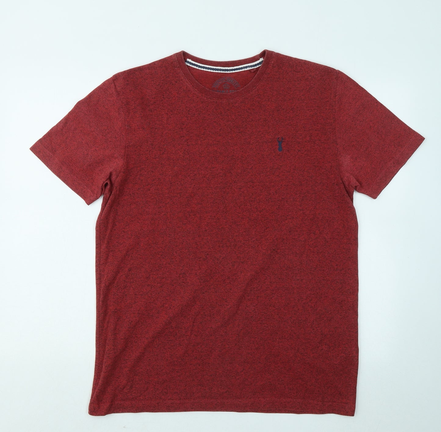 NEXT Mens Red Cotton T-Shirt Size M Round Neck