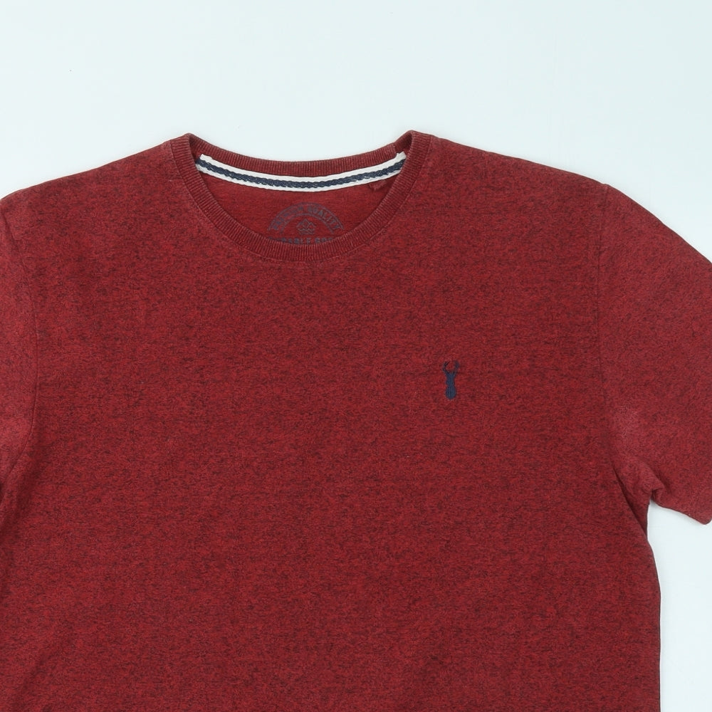 NEXT Mens Red Cotton T-Shirt Size M Round Neck