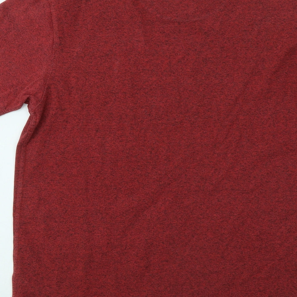 NEXT Mens Red Cotton T-Shirt Size M Round Neck