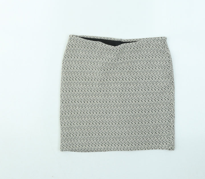 Atmosphere Womens Multicoloured Geometric Cotton Mini Skirt Size 4