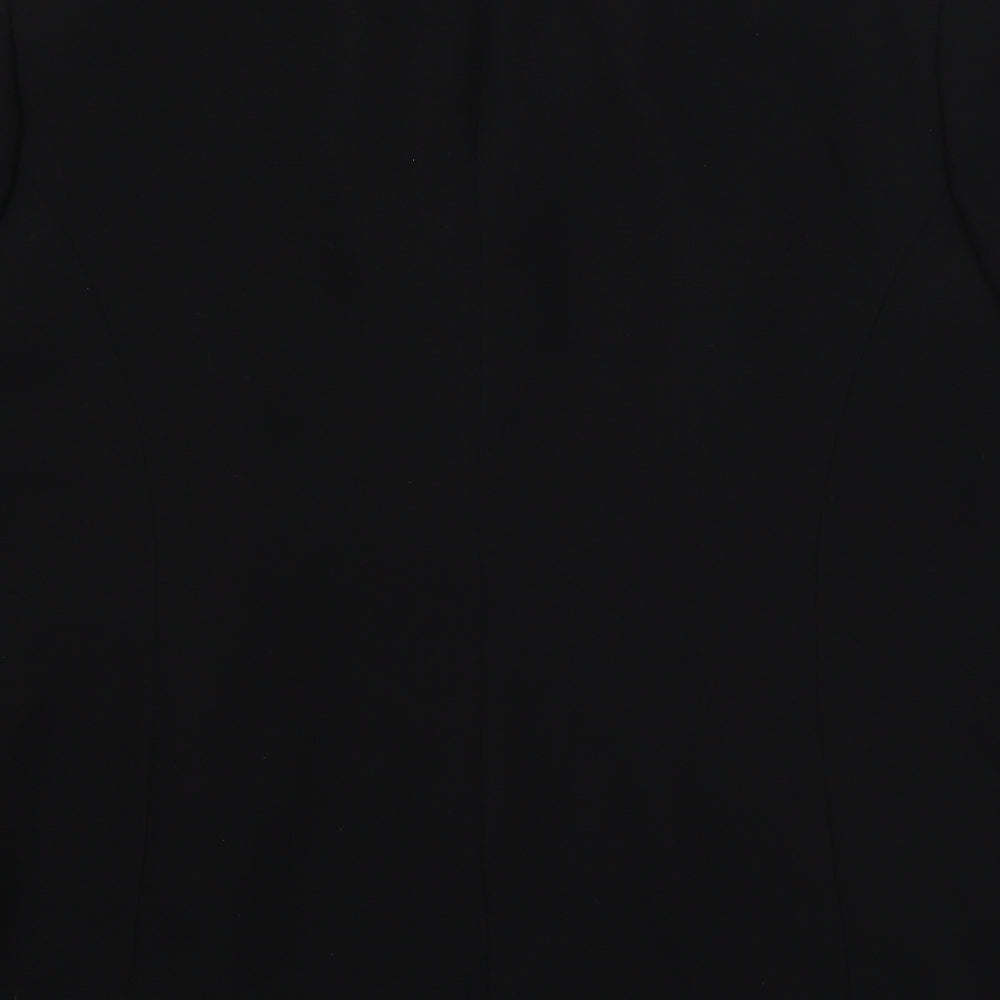 Ann Harvey Womens Black Polyester Jacket Blazer Size 22