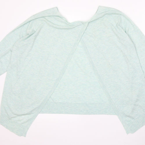 Select Womens Blue Round Neck Polyester Pullover Jumper Size 14 - Open Back
