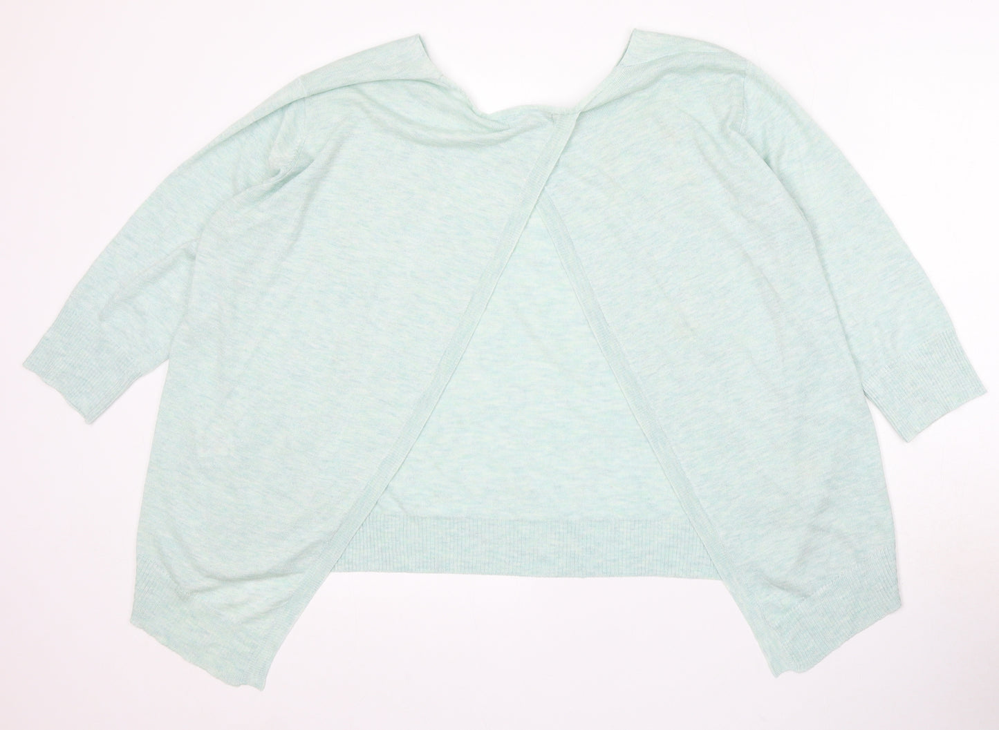 Select Womens Blue Round Neck Polyester Pullover Jumper Size 14 - Open Back