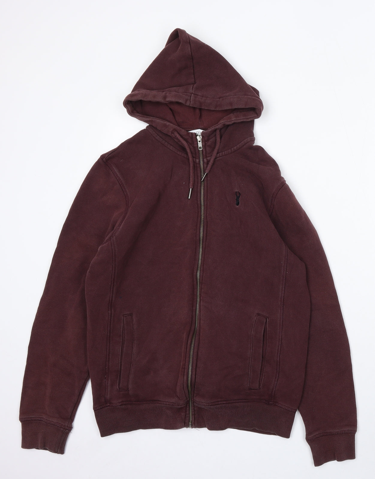 NEXT Mens Purple Cotton Full Zip Hoodie Size S