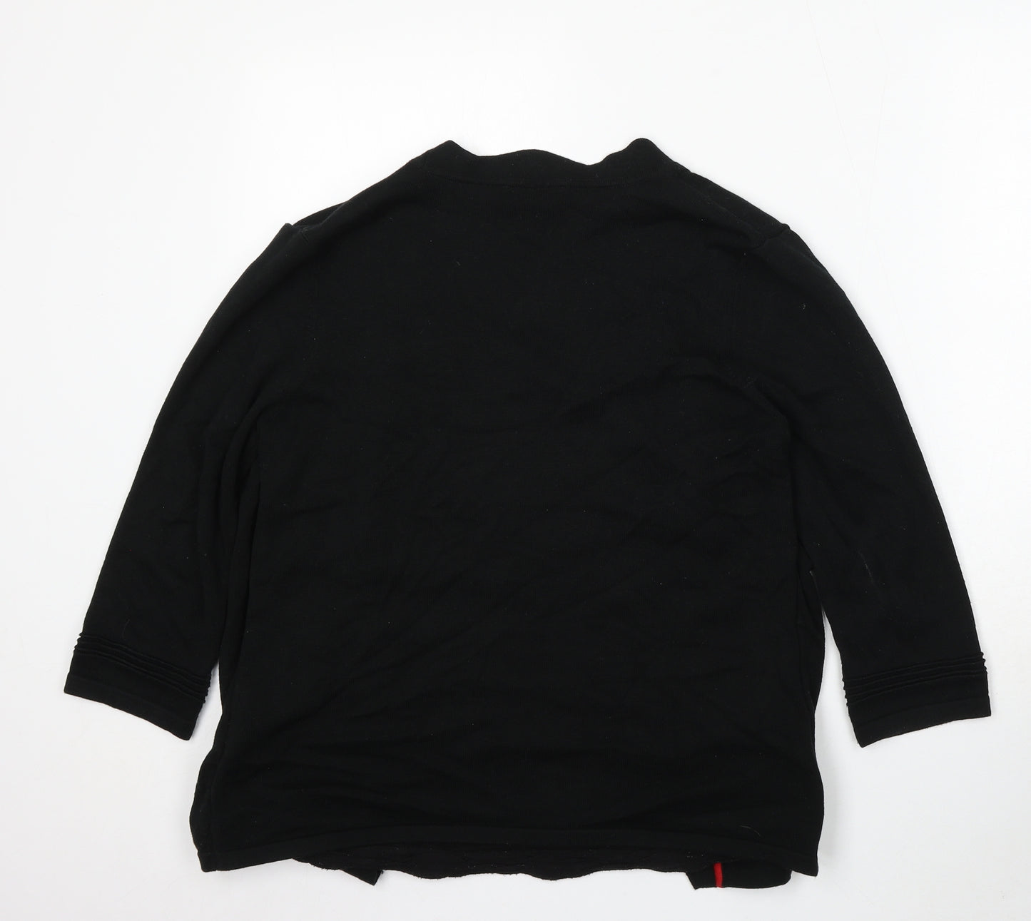 Marks and Spencer Womens Black Round Neck Acrylic Pullover Jumper Size 14