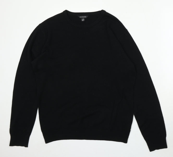 Cedar Wood State Womens Black Round Neck Acrylic Cardigan Jumper Size XL