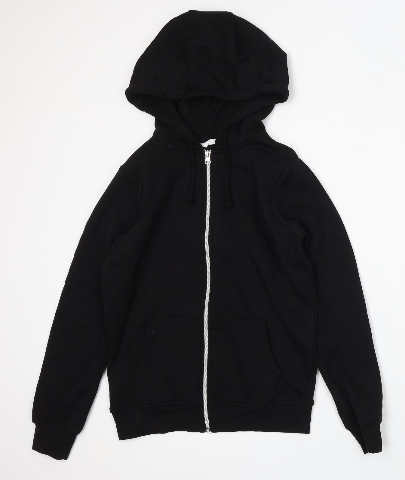 Primark Mens Black Polyester Full Zip Hoodie Size XS - 2XS