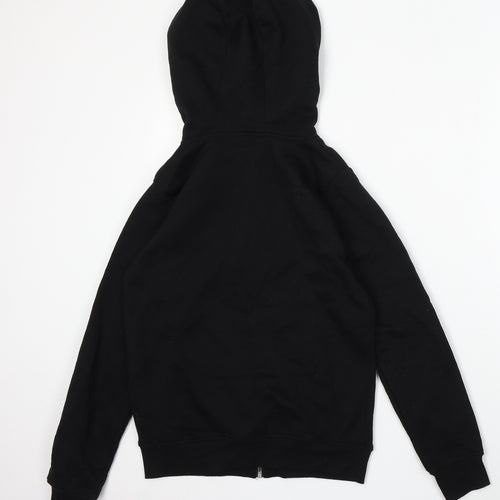 Primark Mens Black Polyester Full Zip Hoodie Size XS - 2XS