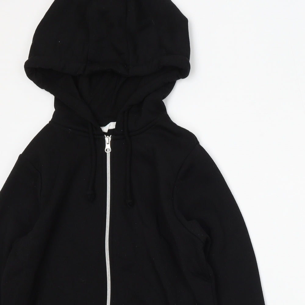 Primark Mens Black Polyester Full Zip Hoodie Size XS - 2XS