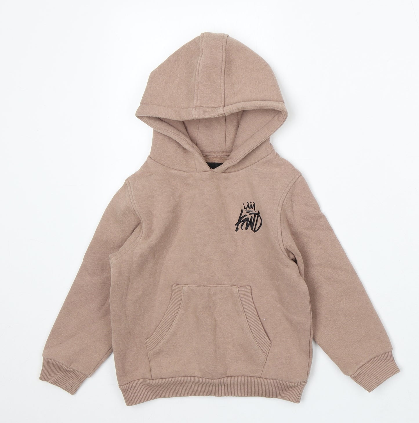 Kings Will Dream Boys Beige Cotton Pullover Hoodie Size 3-4 Years