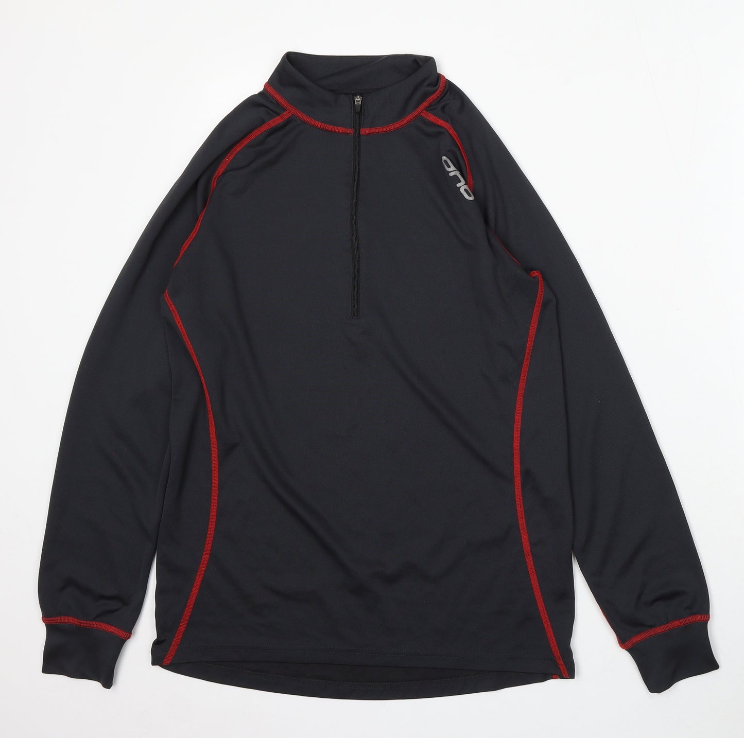 DHB Womens Black Polyester Pullover Sweatshirt Size M Zip