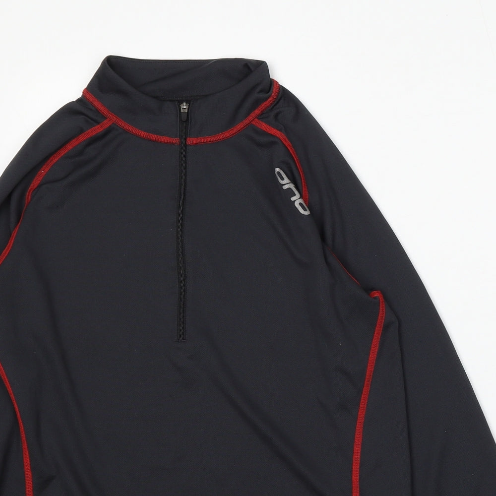 DHB Womens Black Polyester Pullover Sweatshirt Size M Zip