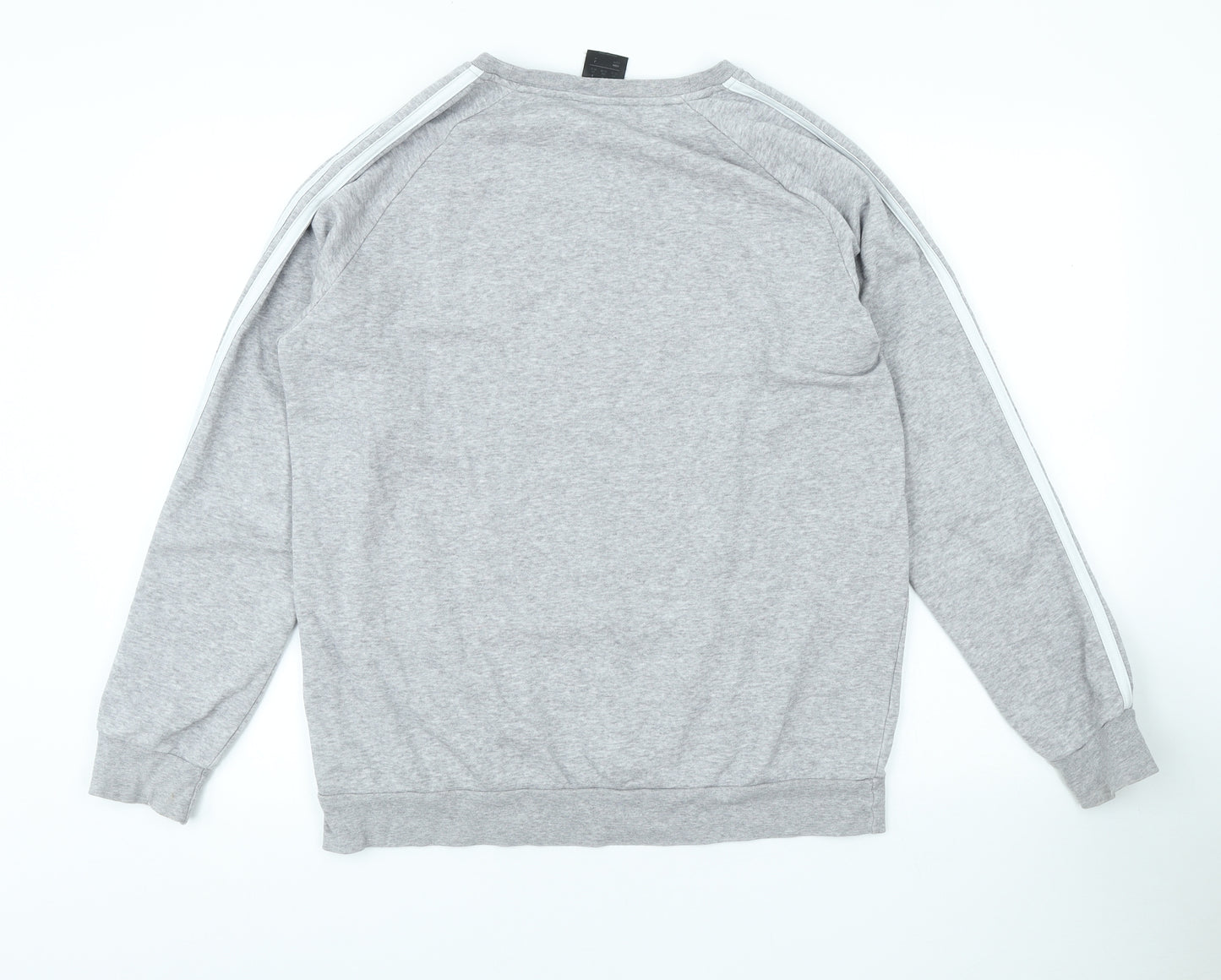 adidas Womens Grey Cotton Pullover Sweatshirt Size XS Pullover