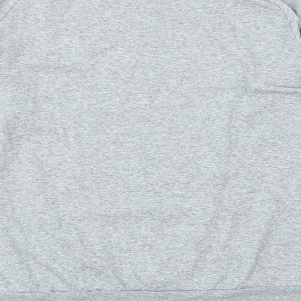 adidas Womens Grey Cotton Pullover Sweatshirt Size XS Pullover