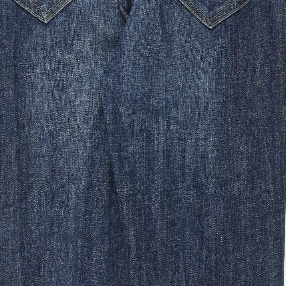 Levi's Mens Blue Cotton Straight Jeans Size 36 in L30 in Regular Button