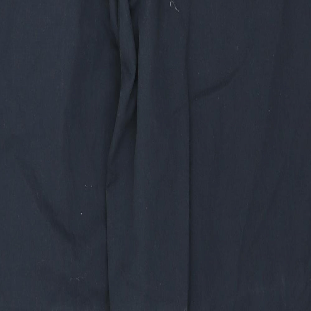 Blue Harbour Mens Black Cotton Chino Trousers Size 38 in L29 in Regular Button