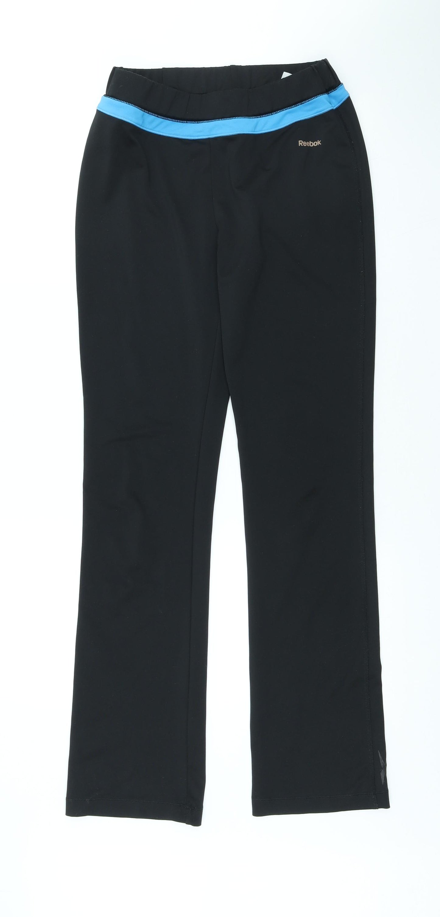 Reebok Womens Black Polyester Jogger Leggings Size M L31 in Regular Pullover