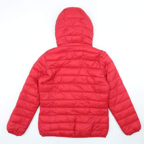Canadian Peak Womens Red Puffer Jacket Coat Size 16 Zip