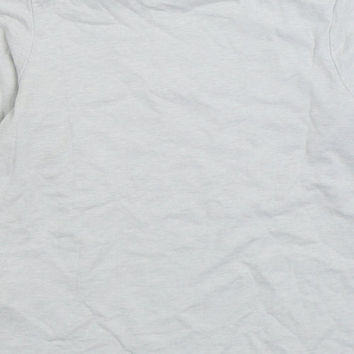 The Childrens Place Girls Grey Cotton Basic T-Shirt Size 4 Years Round Neck Pullover - I'm The Reason We Have Rules