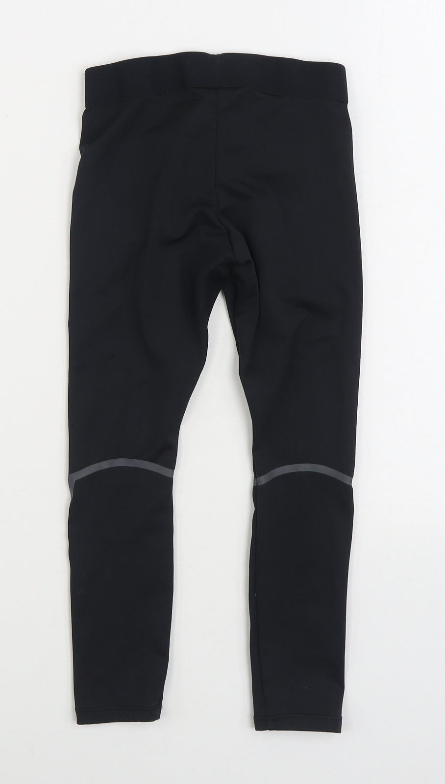 DECATHLON Girls Black Polyester Jogger Trousers Size 7-8 Years Regular - Leggings