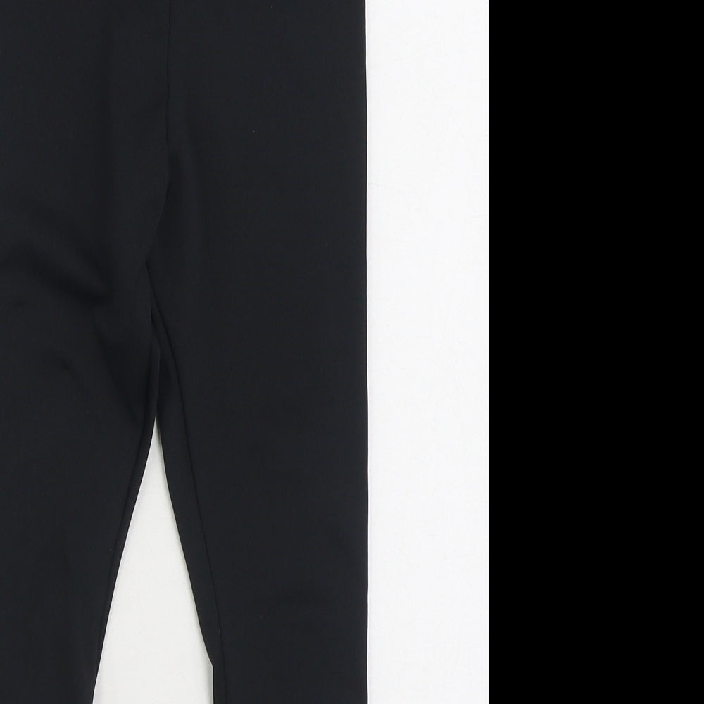 DECATHLON Girls Black Polyester Jogger Trousers Size 7-8 Years Regular - Leggings