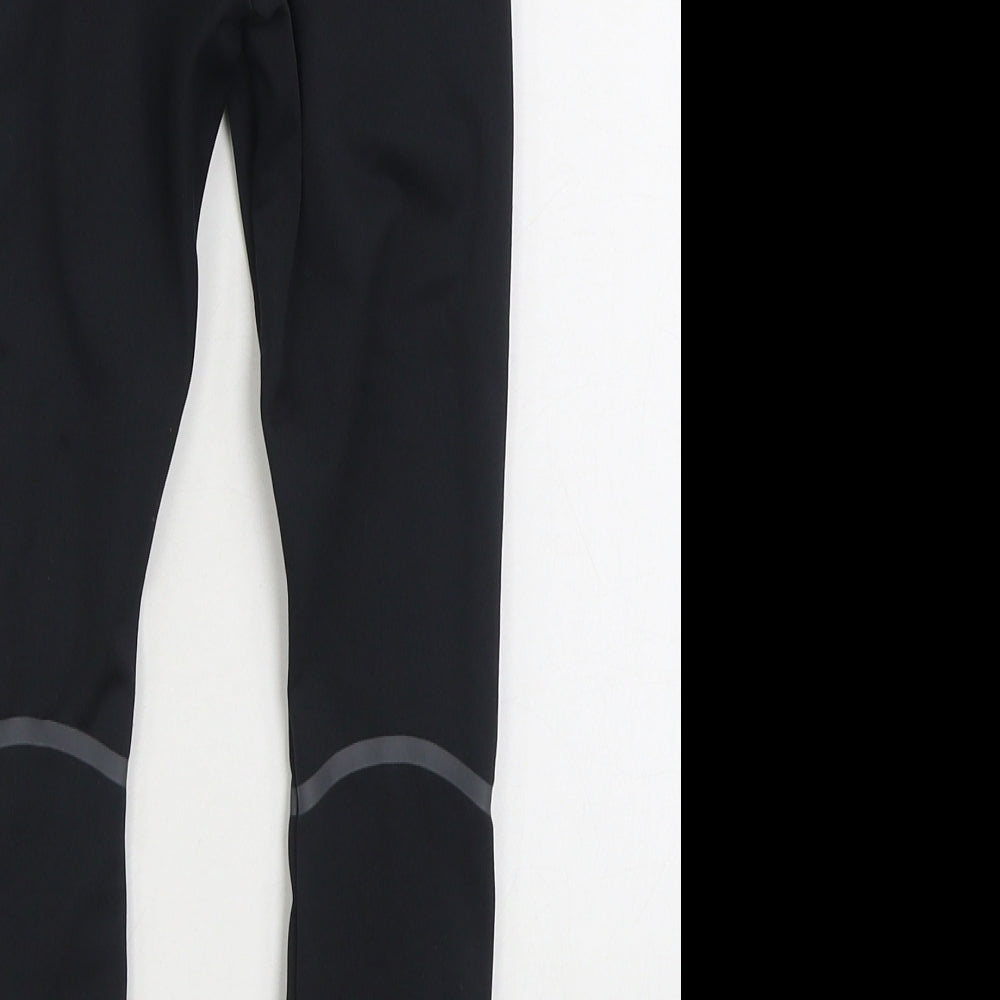 DECATHLON Girls Black Polyester Jogger Trousers Size 7-8 Years Regular - Leggings