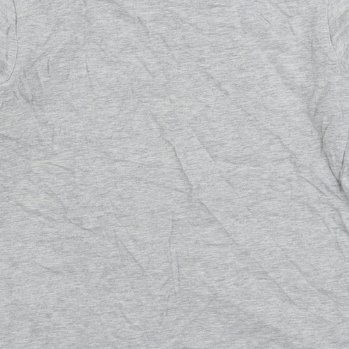 NEXT Girls Grey 100% Cotton Basic T-Shirt Size 9-10 Years Round Neck Pullover - Hannah Montana