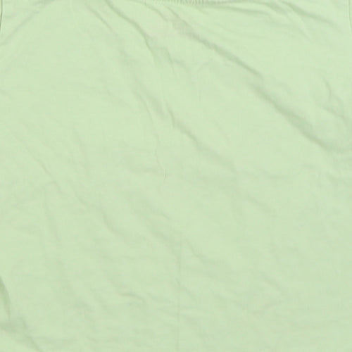 Primark Girls Green 100% Cotton Basic T-Shirt Size 7-8 Years Round Neck Pullover - You Are Lovely