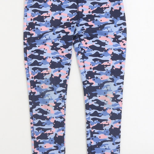 Dunnes Stores Girls Multicoloured Camouflage Polyester Jogger Trousers Size 6-7 Years Regular - Legging