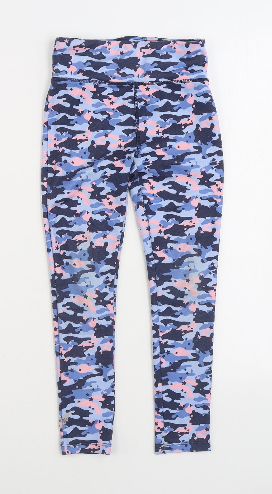 Dunnes Stores Girls Multicoloured Camouflage Polyester Jogger Trousers Size 6-7 Years Regular - Legging