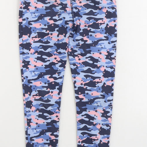 Dunnes Stores Girls Multicoloured Camouflage Polyester Jogger Trousers Size 6-7 Years Regular - Legging