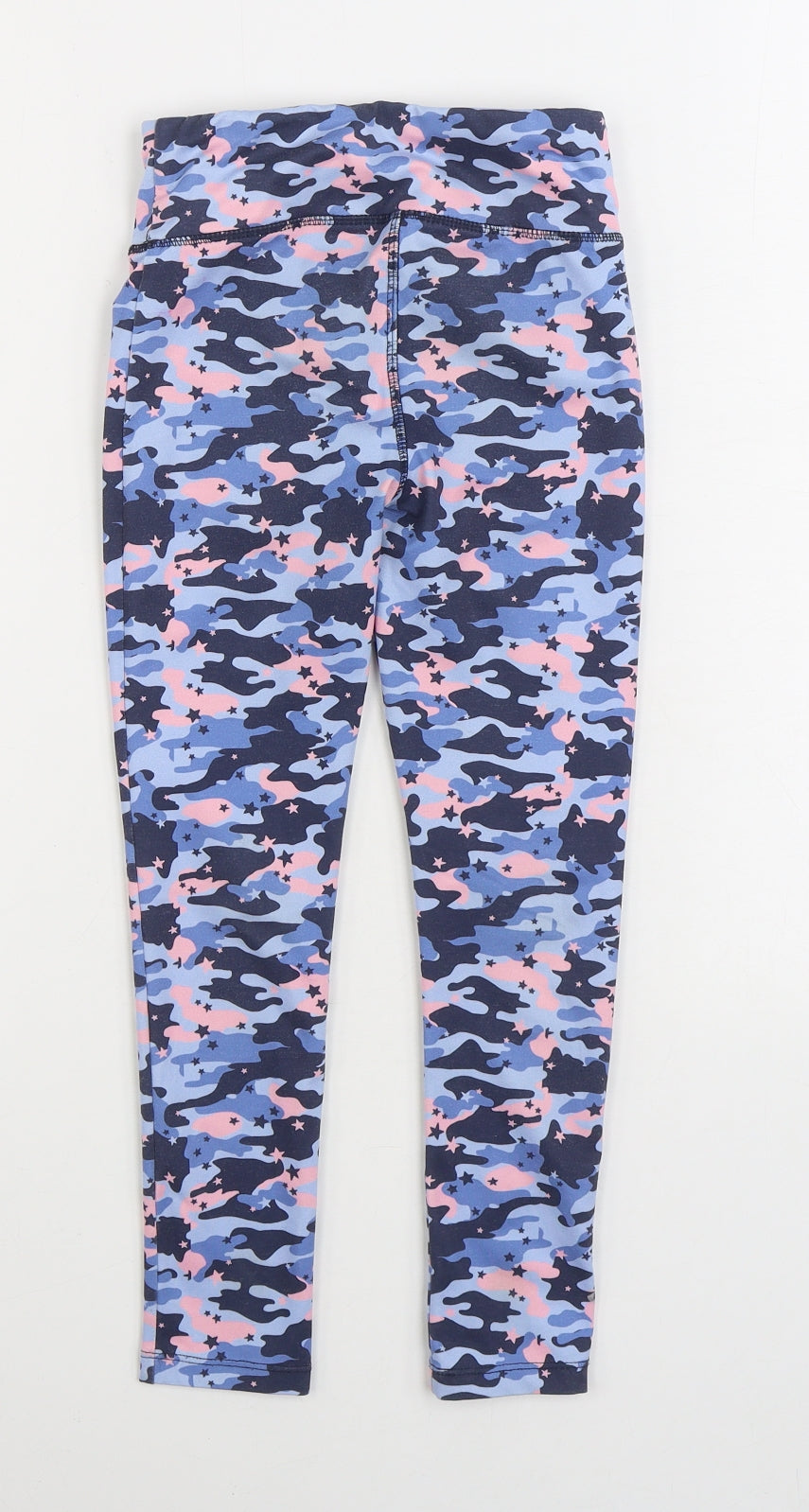 Dunnes Stores Girls Multicoloured Camouflage Polyester Jogger Trousers Size 6-7 Years Regular - Legging