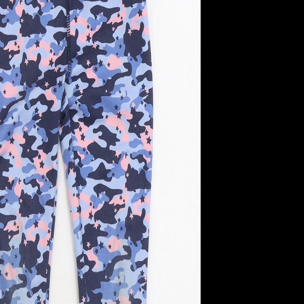 Dunnes Stores Girls Multicoloured Camouflage Polyester Jogger Trousers Size 6-7 Years Regular - Legging